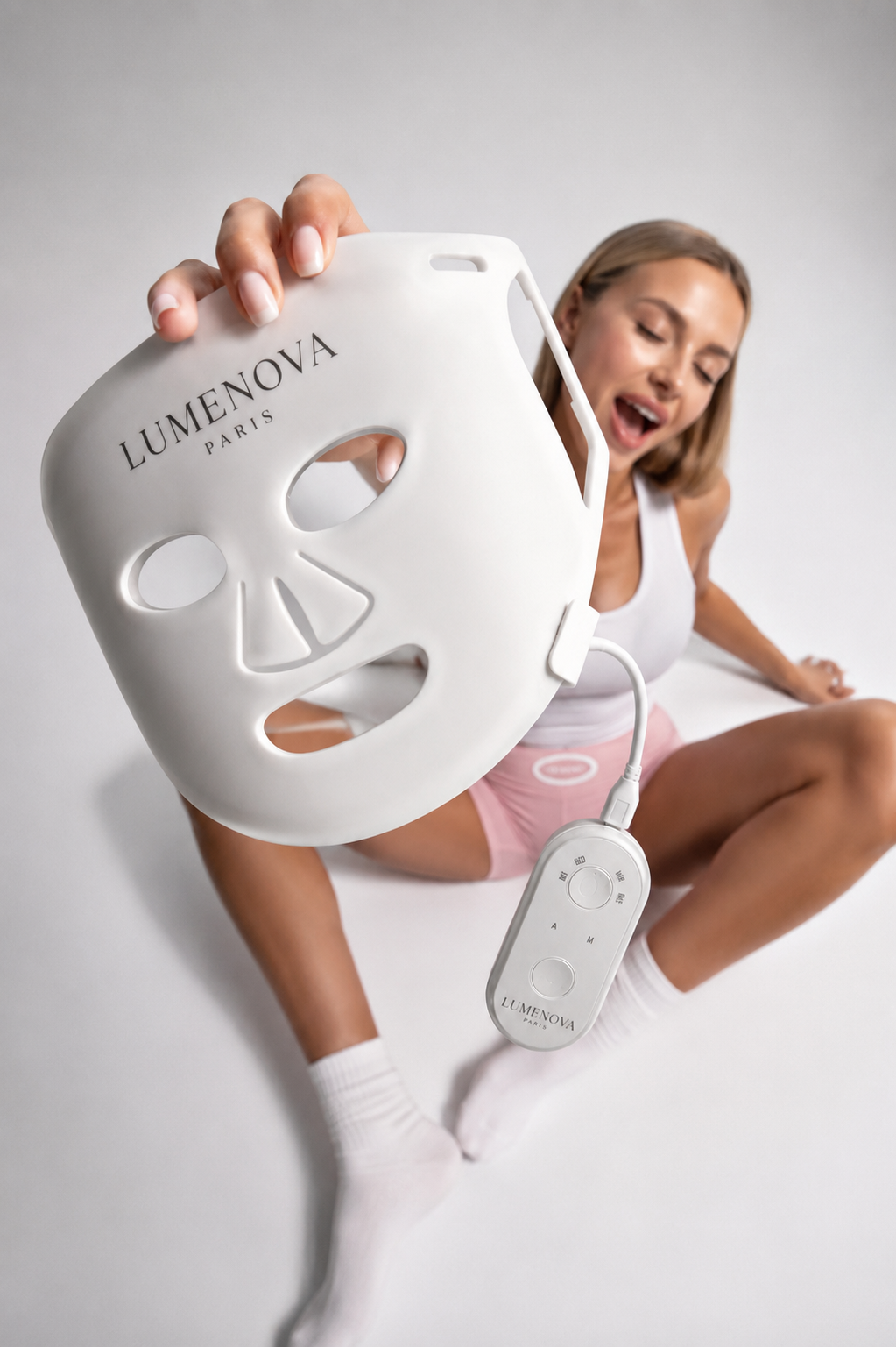 Masque LED Visage & Cou | Luminothérapie Expert 288 LED