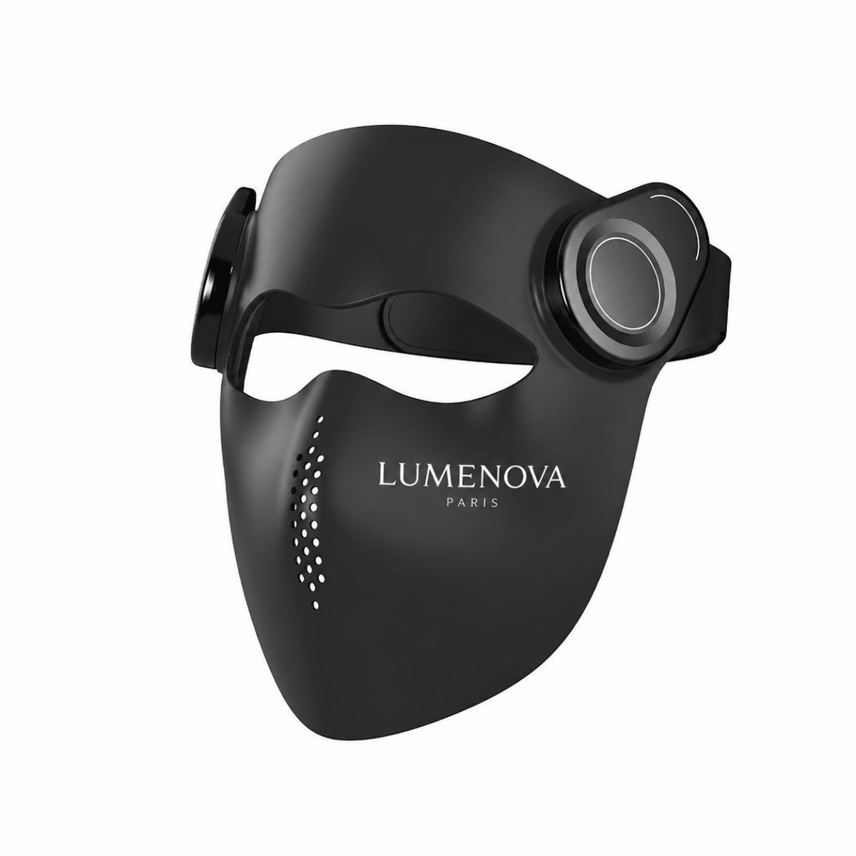 Masque led visage IA 288 LED noir luminothérapie anti-rides Lumenova Paris